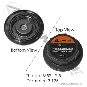 Automann 572.2006 15 PSI Coolant Reservoir Cap for International Trucks