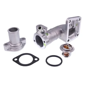 Water Flange & Cover & Thermostat With Gasket 6598118 6646743 for Bobcat Loader 645 743 1600 — 5