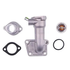 Water Flange & Cover & Thermostat With Gasket 6598118 6646743 for Bobcat Loader 645 743 1600 — 3