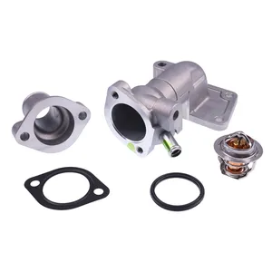 Water Flange & Cover & Thermostat With Gasket 6598118 6646743 for Bobcat Loader 645 743 1600 — 4