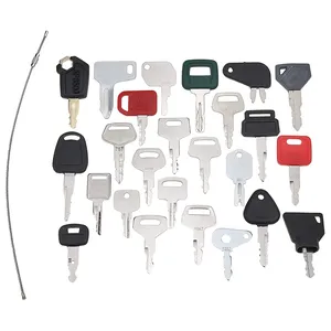 25 Pcs Key for John Deere Caterpillar CAT Hitachi Kobelco Komatsu Kubota Bobcat JCB JLG Volvo Yanmar Mustang Master Heavy Equipment — 6