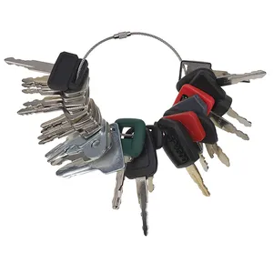 25 Pcs Key for John Deere Caterpillar CAT Hitachi Kobelco Komatsu Kubota Bobcat JCB JLG Volvo Yanmar Mustang Master Heavy Equipment — 2