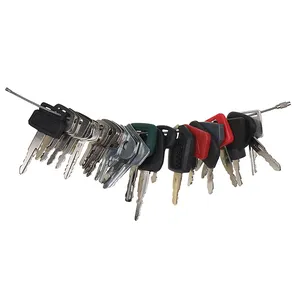 25 Pcs Key for John Deere Caterpillar CAT Hitachi Kobelco Komatsu Kubota Bobcat JCB JLG Volvo Yanmar Mustang Master Heavy Equipment — 3