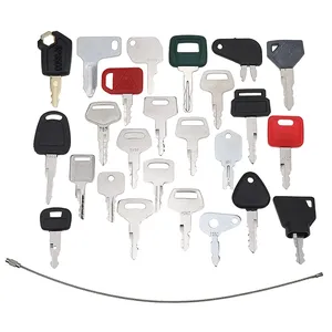 25 Pcs Key for John Deere Caterpillar CAT Hitachi Kobelco Komatsu Kubota Bobcat JCB JLG Volvo Yanmar Mustang Master Heavy Equipment — 5