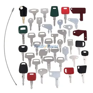 39 Pcs Ignition Key for Caterpillar CAT CASE Ford Komatsu JCB John Deere Yanmar Kubota Hyster Takeuchi New Holland Heavy Equipment — 4