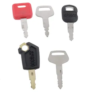 5 Pcs Ignition Keys fit for Caterpillar CAT Hitachi Kato Komatsu John Deere Heavy Equipment — 3