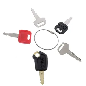 5 Pcs Ignition Keys fit for Caterpillar CAT Hitachi Kato Komatsu John Deere Heavy Equipment — 2