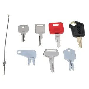 7 Pcs Ignition Key for Caterpillar CAT John Deere Hitachi CASE JCB Hyster Komatsu Bobcat Heavy Equipment — 5