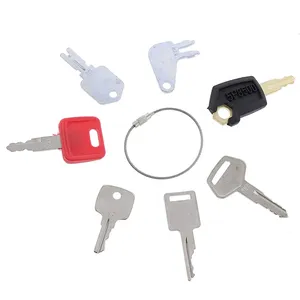 7 Pcs Ignition Key for Caterpillar CAT John Deere Hitachi CASE JCB Hyster Komatsu Bobcat Heavy Equipment — 3