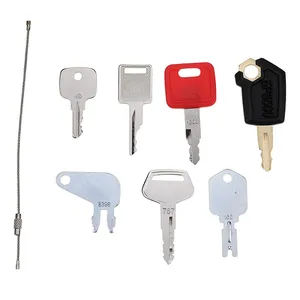 7 Pcs Ignition Key for Caterpillar CAT John Deere Hitachi CASE JCB Hyster Komatsu Bobcat Heavy Equipment — 6
