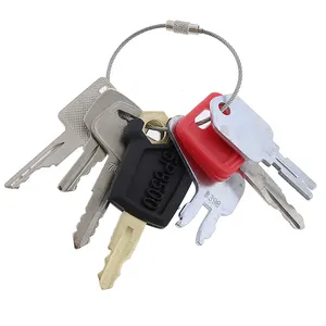 7 Pcs Ignition Key for Caterpillar CAT John Deere Hitachi CASE JCB Hyster Komatsu Bobcat Heavy Equipment