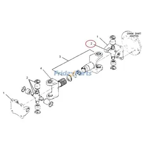 Spider & Bearing Assembly 5V7199 for Caterpillar CAT 518 518C RM-250C Skidder 3054 3406 3406C Engine — 2
