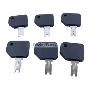 6 Ignition Keys 186304 166 for Hyster S30XL Clark Yale Gradall Gehl JLG Forklift