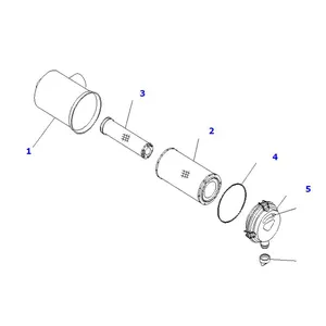 Element Assembly 600-185-4100 for Komatsu Engine SAA6D102E SAA6D107E Excavator PC200-8 PC210-8 PC220-8 PC270-8 — 2