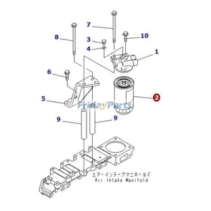 Fuel Filter 600-31-93530 for Komatsu Engine SAA4D95LE-5 Excavator PC130-8 PC138US-8 PC78UU-8 Loader WA90-6 WA100M-6 — 6