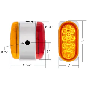 26 LED Dual Function Reflector Double Face Oval Light With SS Bracket… — 11