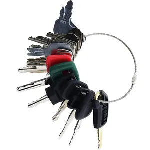21 Ignition Key for Caterpillar CAT CASE John Deere Volvo JCB Hyster Komatsu and Many More — 6