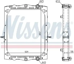 DAF RADIATOR C/W FRAME (NISSENS)