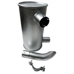 Muffler Silencer 6207-11-5310 with Clamp and 2Pcs U-Bolt for Komatsu Engine S6D95L-1GG Excavator PC150-5 PC120-5K PC130-5K PC150HD-5K — 6