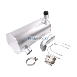 Muffler Silencer 6209-11-5221 with 2Pcs U Bolt and Clamp for Komatsu Engine 6D95 Excavator PC220-5 PC220-5C PC220LC-5 PC220LC-5C — 2