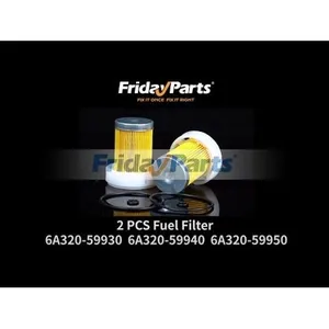 2 Pieces Fuel Filter MT40223960 6256997M1 for CASE Farmall 30B 35B New Holland Boomer 20 24 25 30 35 Massey Ferguson 1520 1525 Tractor — 6