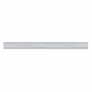 Chrome Top Mud Flap Plate With Two 24 LED 12" GloLight Bars - Red LED/Clear Lens (Each) — 2