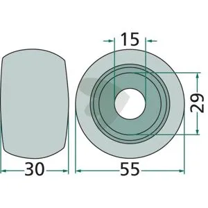 Idler pulley 123570, 490040, 492029