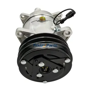 A/C Compressor 2938-07-1260 for Komatsu Backhoe Loader WB156PS-5 WB156-5 WB146-5 WB146PS-5 — 2