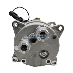 A/C Compressor 2938-07-1260 for Komatsu Backhoe Loader WB156PS-5 WB156-5 WB146-5 WB146PS-5 — 3