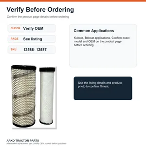 Bobcat Air Filter Kit Kubota 6666333 6666334 — 3