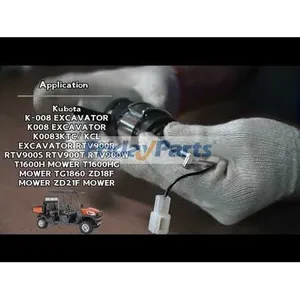 Fuel Shut Off Solenoid 6670776 for Kubota D722 D902 Bobcat 316 319 320 321 E08 E10 E14 E16 MT50 MT52 MT55 MT85 453 463 — 6