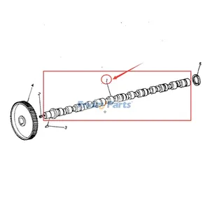 Camshaft 6680-41-1010 6680-41-1011 for Komatsu N-855-1 NH-220-CI-1B NTO-6-B-1A  Engine — 2