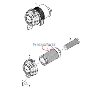 Air Filter 6687262 for Bobcat Loader MT52 MT55 MT85 — 6