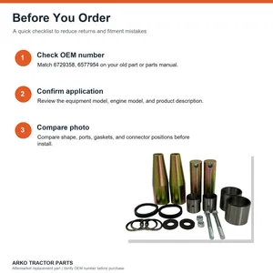 Bobcat Pin and Bushing Kit 6729358 6577954 7139943 6805453 6651709 — 4