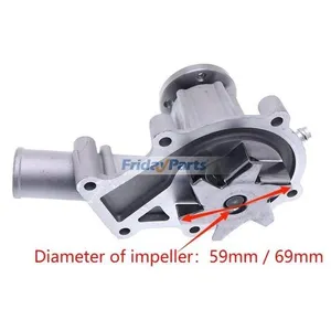 Water Pump with Thermostat Kit 6680278 6653948 6732199 for Kubota Engine… — 2