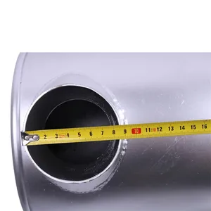 Muffler 6738-11-5510 with Clamp and 2Pcs U-Bolt for Komatsu Engine 6D102 Excavator PC200-7 PC220-7 PC210-7 PC240-7 PC228-3 PC230-7 PW180-7 — 6