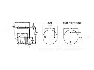 Dayton Parts 67391-002 Air Spring - Rolling Lobe