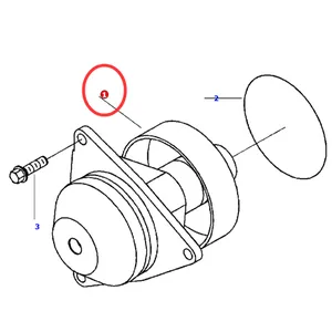 Water Pump 6742-01-5578 for Komatsu Engine S6D114E-1A-W Excavator PC300LC-6LE PC300LC-6LC — 7
