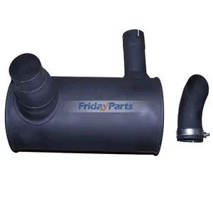 Muffler 6754-11-5310 with Clamp and 2Pcs U-Bolt for Komatsu Engine 6D107E Excavator PC200-8 PC220-8 PC240-8 PC200LC-8 PC210-8K PC210LC-8 PC230NHD8 — 3