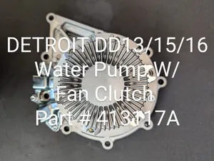 DETROIT DD13 / DD15 /DD16 WATER PUMP W/ FAN CLUTCH A4712001101 / 681805E — 3
