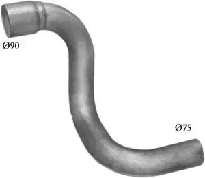 MERCEDES EXHAUST PIPE (POLMO)