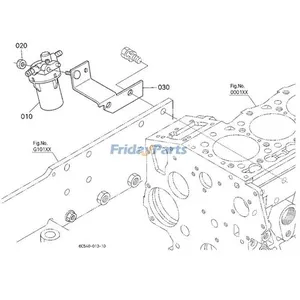 Fuel Filter 6A320-58862 for Kubota Tractor B2301HSD B26 B2710HSD B2910HSD B7410D L2501D L2800F L3400F M5640SU — 4