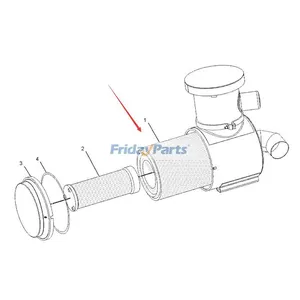 Air Fileter 6I2501 for Caterpillar Engine 3208 3304 3306B 3406C CAT Excavator 235C 320B 320C 320D 320D2 322B 322C 325B
