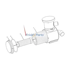 Air Fileter 6I2502 for Caterpillar Engine 3208 3304 3306B 3406C CAT Excavator 235C 320B 320C 320D 320D2 322B 322C 325B — 2