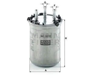Kraftstofffilter Original MANN-FILTER WK8032 - Vergleichsnummer VW (Volkswagen) 6R0127400D — 2