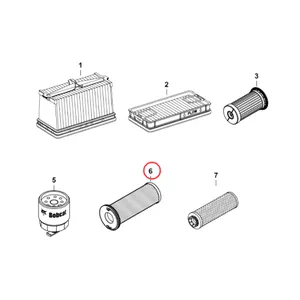 Hydraulic Oil Filter 7012314 for Bobcat Loader T630 T650 T750 T770 T870 S630 S650 S750 S770 S850 — 6