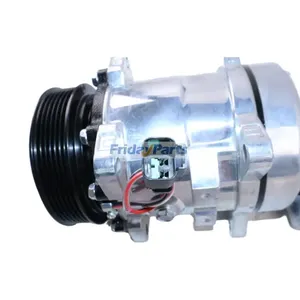 SD5H11 A/C Compressor 7023580 for Bobcat Loader S630 S650 S750 T630 T650 — 6