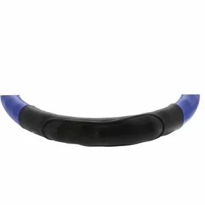 18" Duo Tone Steering Wheel Cover - Black & Blue — 2