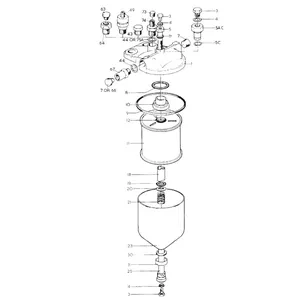 Lucas CAV filter element 7111-44 — 2