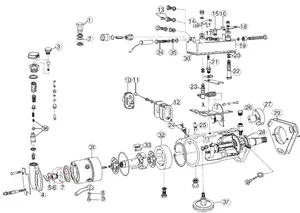 Lucas CAV DPA injection pump transfer pump liner 7139-223 — 5